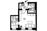 Etagenwohnung Zwickau Zwickau-Nord - 1 Zimmer, 28 m&sup2;, 220&euro; | Angebot:20581978