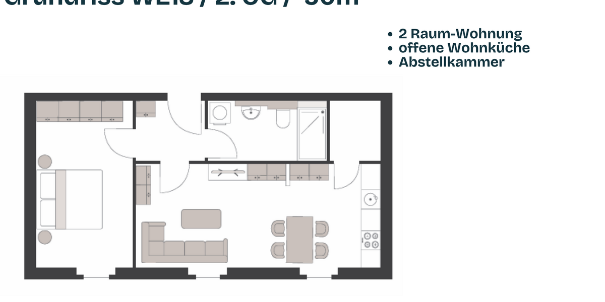 Etagenwohnung Crimmitschau - 2 Zimmer, 50 m&sup2;, 475&euro; | Angebot:26866557