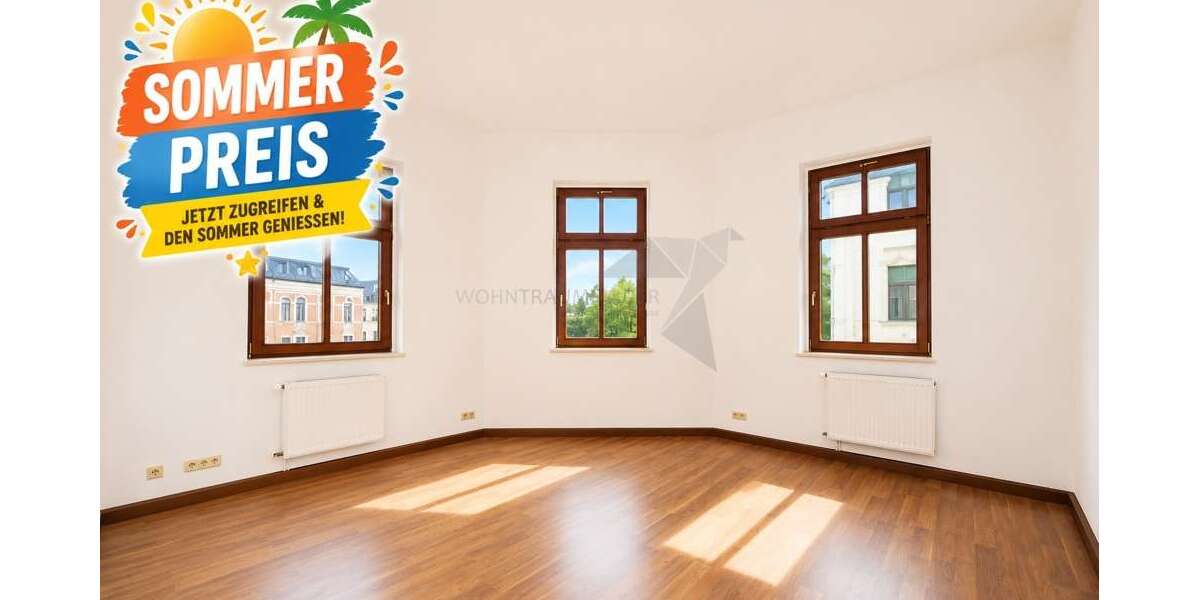 Etagenwohnung Zwickau Innenstadt - 2 Zimmer, 63 m&sup2;, 315&euro; | Angebot:25197853