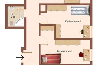 Wohnung Werdau Steinpleis - 4 Zimmer, 90 m&sup2;, 495&euro; | Angebot:26989099