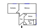 Etagenwohnung Glauchau - 2 Zimmer, 45 m&sup2;, 290&euro; | Angebot:26001488