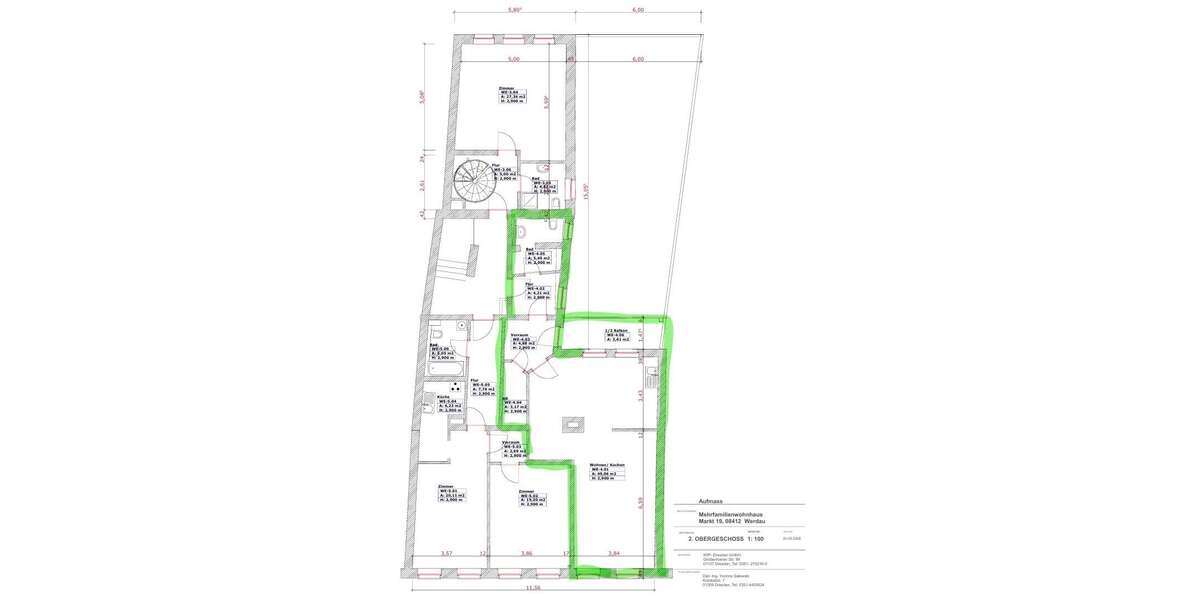 Etagenwohnung Werdau Werdau, Stadt - 1 Zimmer, 70 m&sup2;, 410&euro; | Angebot:27262320