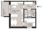 Etagenwohnung Lugau/Erzgebirge Erzgebirge - 2 Zimmer, 36 m&sup2;, 267&euro; | Angebot:20624885