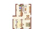 Etagenwohnung Limbach-Oberfrohna Oberfrohna - 3 Zimmer, 58 m&sup2;, 335&euro; | Angebot:23713803